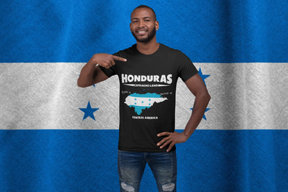 Honduras Catracho Land Shirt | Honduras Map Flag Central America Graphic Tee