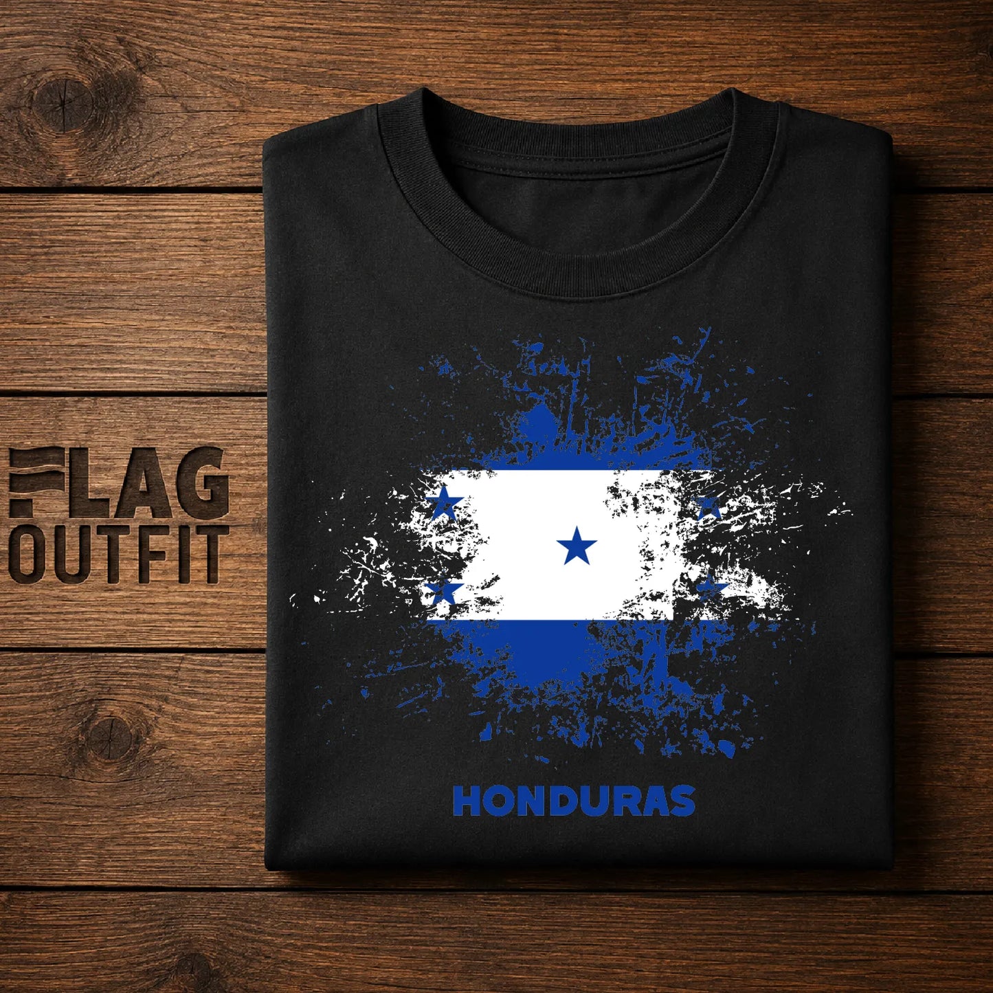 Honduras Flag Shirt | Distressed Grunge Honduras Flag Graphic Tee