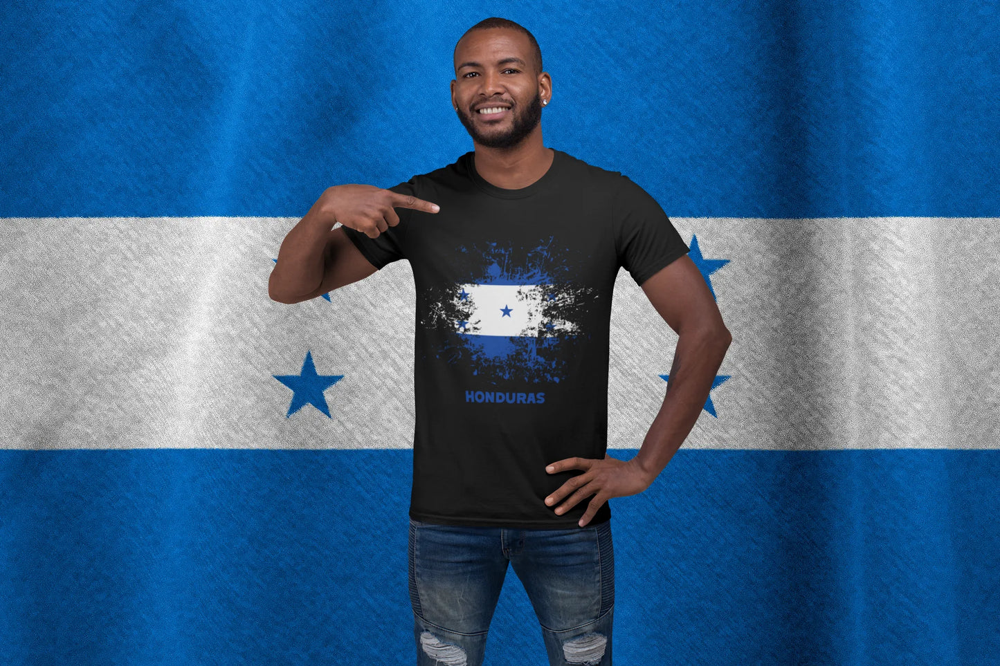 Honduras Flag Shirt | Distressed Grunge Honduras Flag Graphic Tee