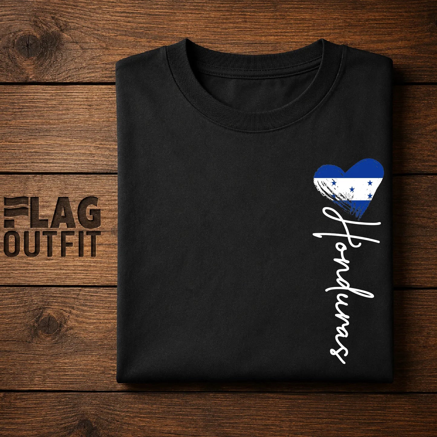 Honduras Heart Shirt | Minimalist Honduran Flag Script Graphic Tee