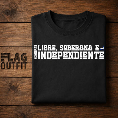Honduras Libre Soberana e Independiente Shirt | Honduran Motto Deer Graphic Tee