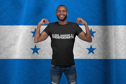 Honduras Libre Soberana e Independiente Shirt | Honduran Motto Deer Graphic Tee