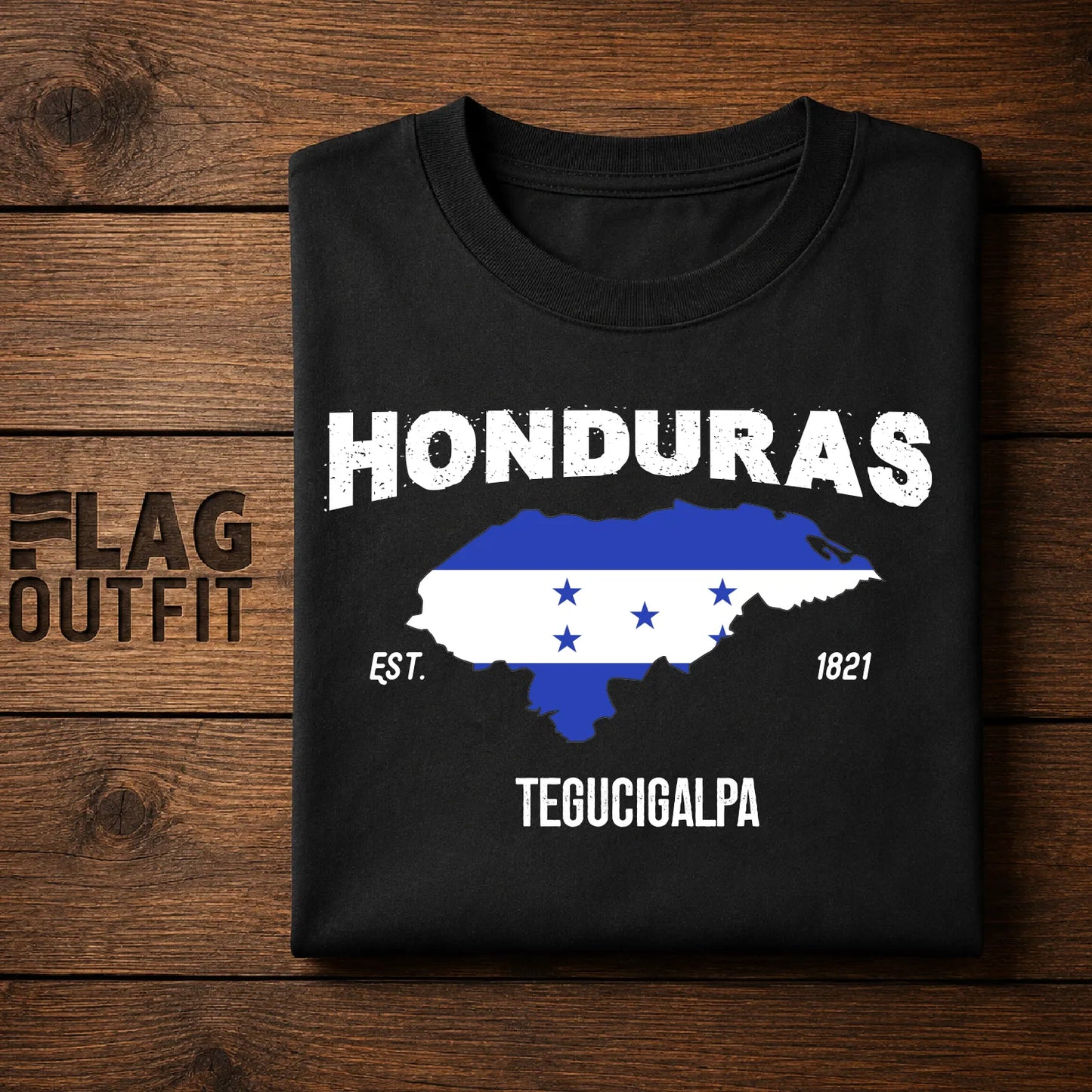 Honduras Tegucigalpa Shirt | Honduras Map Flag 1821 Graphic Tee