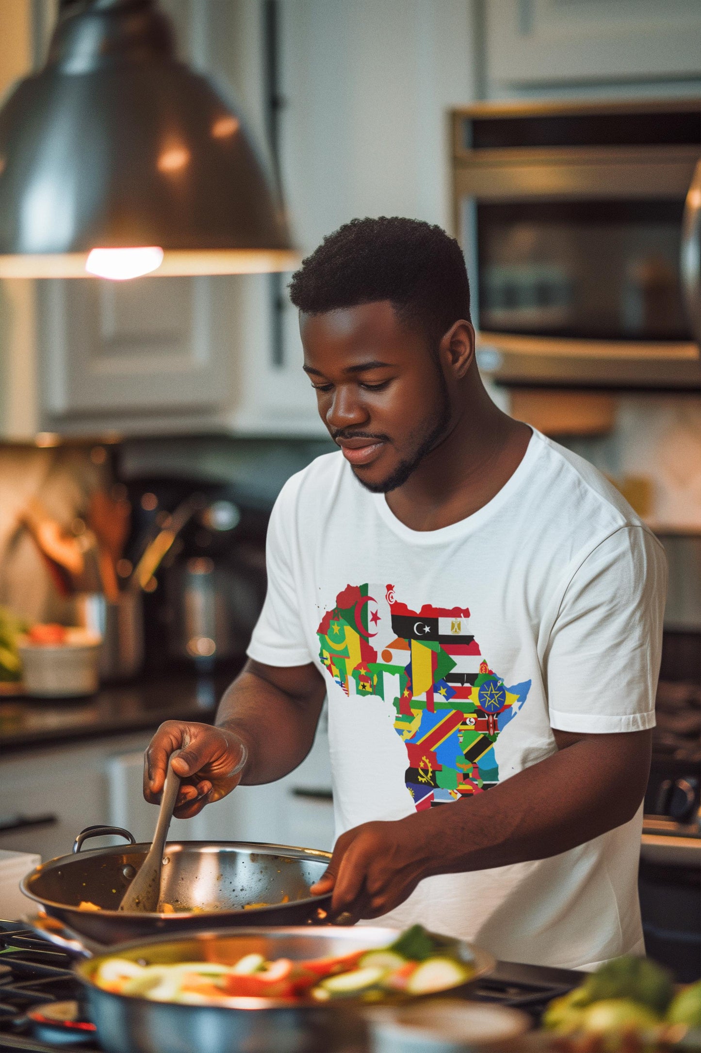 Africa Flags Map T-Shirt | African Countries Flag Shirt | Pan African Pride Tee | Africa Travel Culture Gift