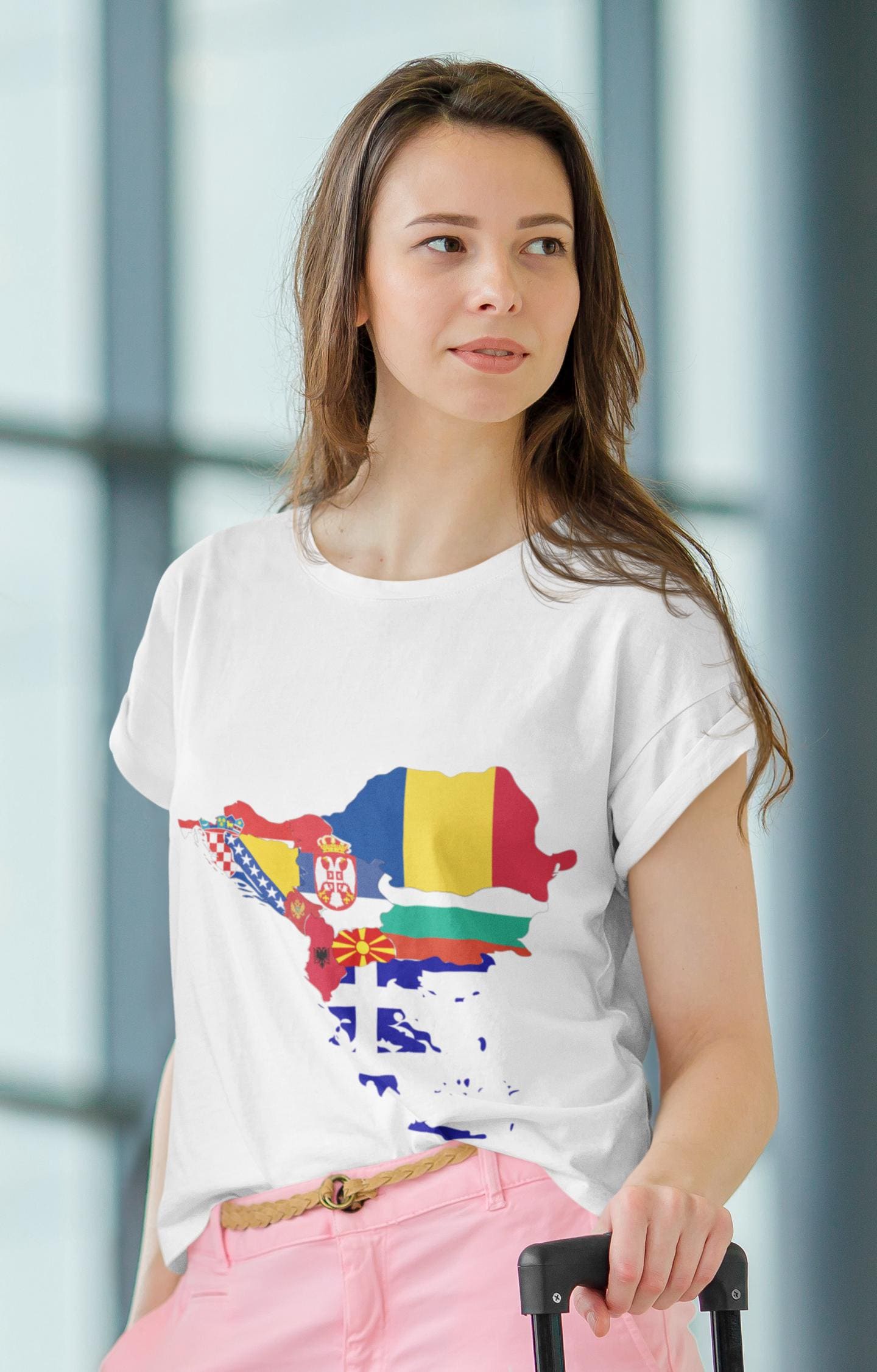 Balkan Countries Map T-Shirt | Balkans Flags Map Shirt | Southeast Europe Heritage Gift | Balkan Pride Tee