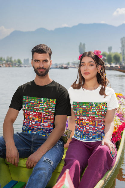 World Flags by Color T-Shirt | International Flag Collage Shirt | Geography Lover Gift | Travel Enthusiast Tee