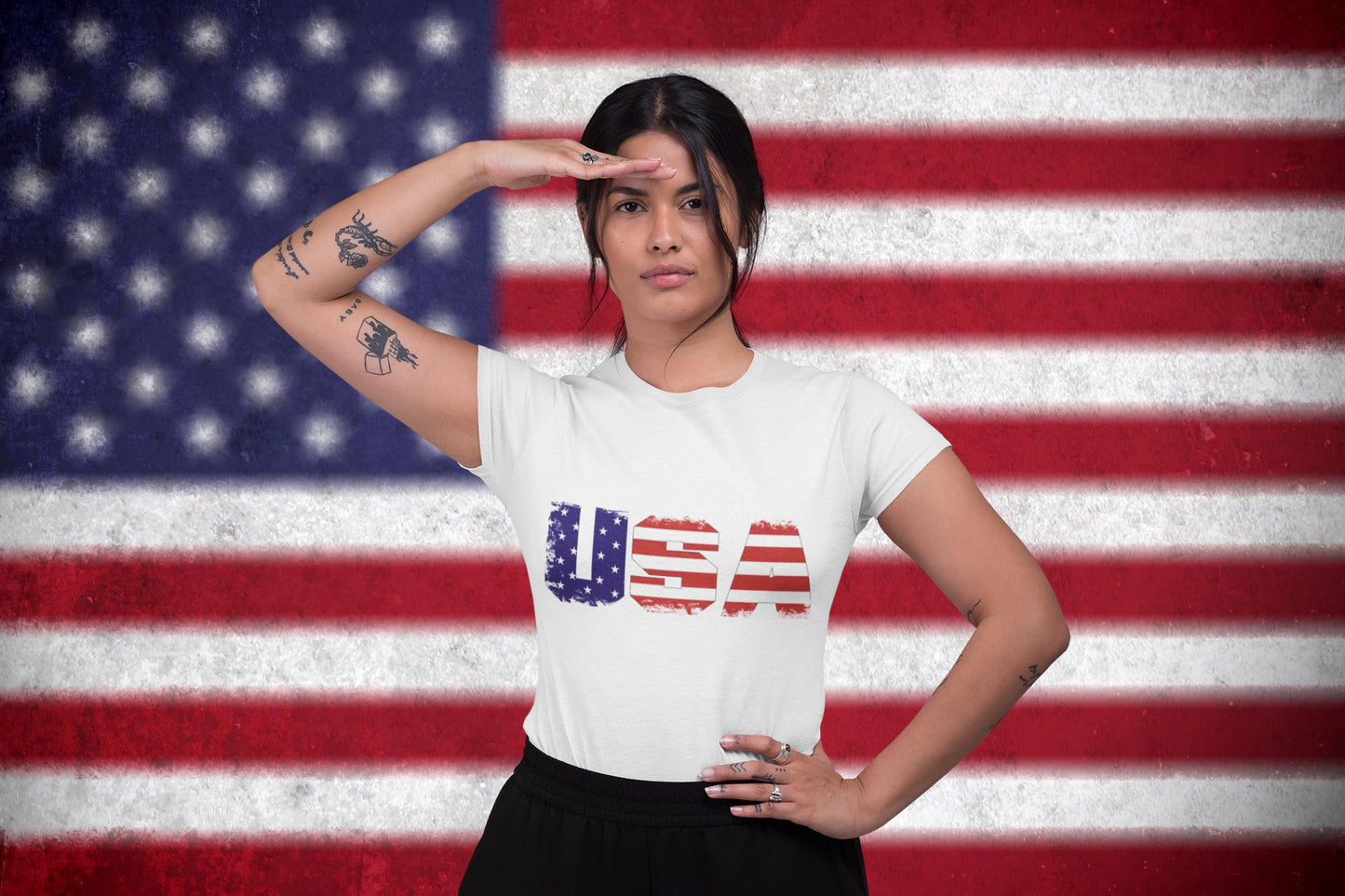 Vintage USA Flag Shirt, Distressed American Flag Tee, Patriotic USA Shirt, Retro USA Graphic, Fourth of July Gift, Memorial Day Tee
