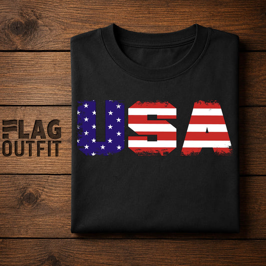 Vintage USA Flag Shirt, Distressed American Flag Tee, Patriotic USA Shirt, Retro USA Graphic, Fourth of July Gift, Memorial Day Tee