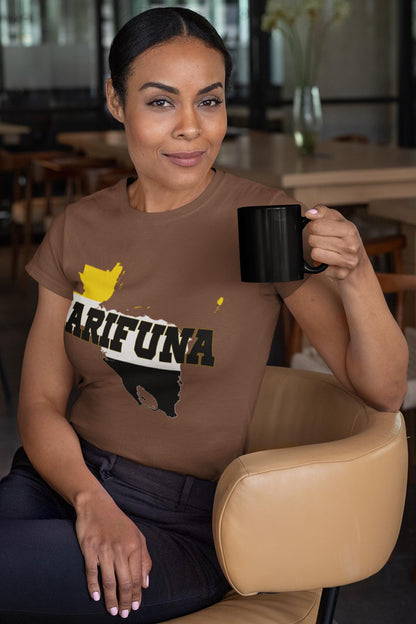 Garifuna Flag Map Shirt, Garifuna Heritage T-Shirt, Garinagu Culture Gift, Belize Honduras Guatemala Caribbean Pride