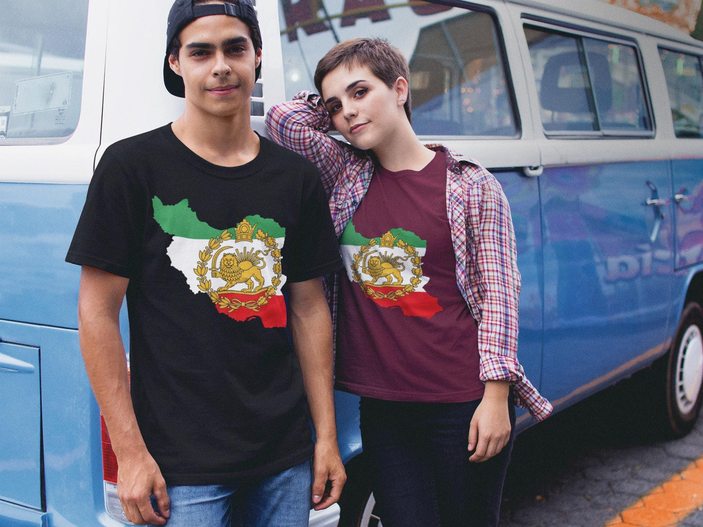 Iran Royal Flag Map Shirt, Persian Lion and Sun T-Shirt, Imperial Iran Heritage Gift, Persian Pride Map Design