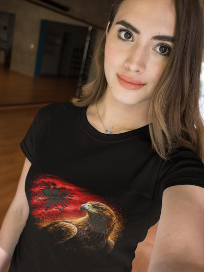 Albania Flag Golden Eagle Shirt | Albanian Patriotic Eagle Heritage Independence Design