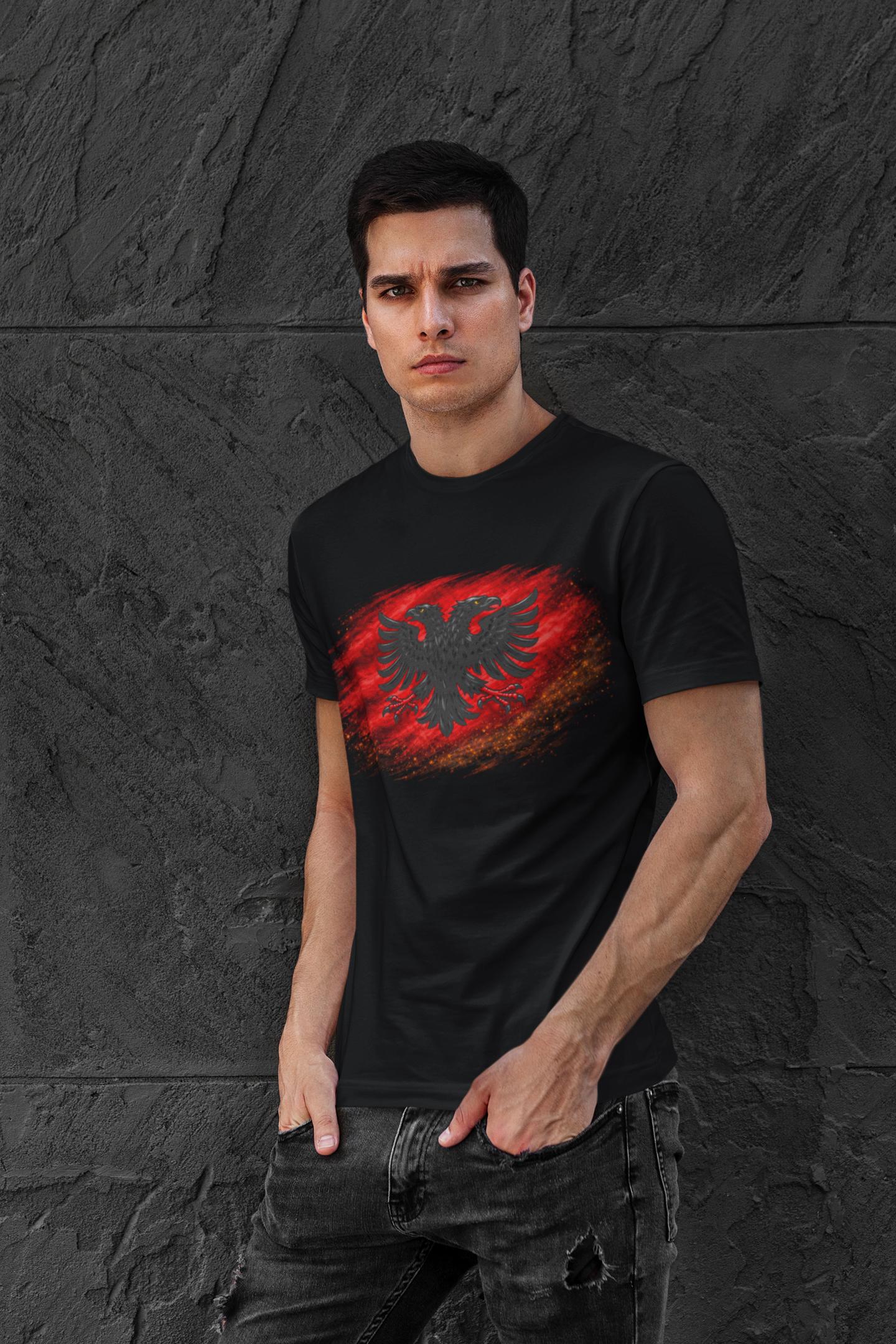 Albania Double Headed Eagle Flag Shirt | Albanian Patriotic Heritage Symbol Graphic Tee