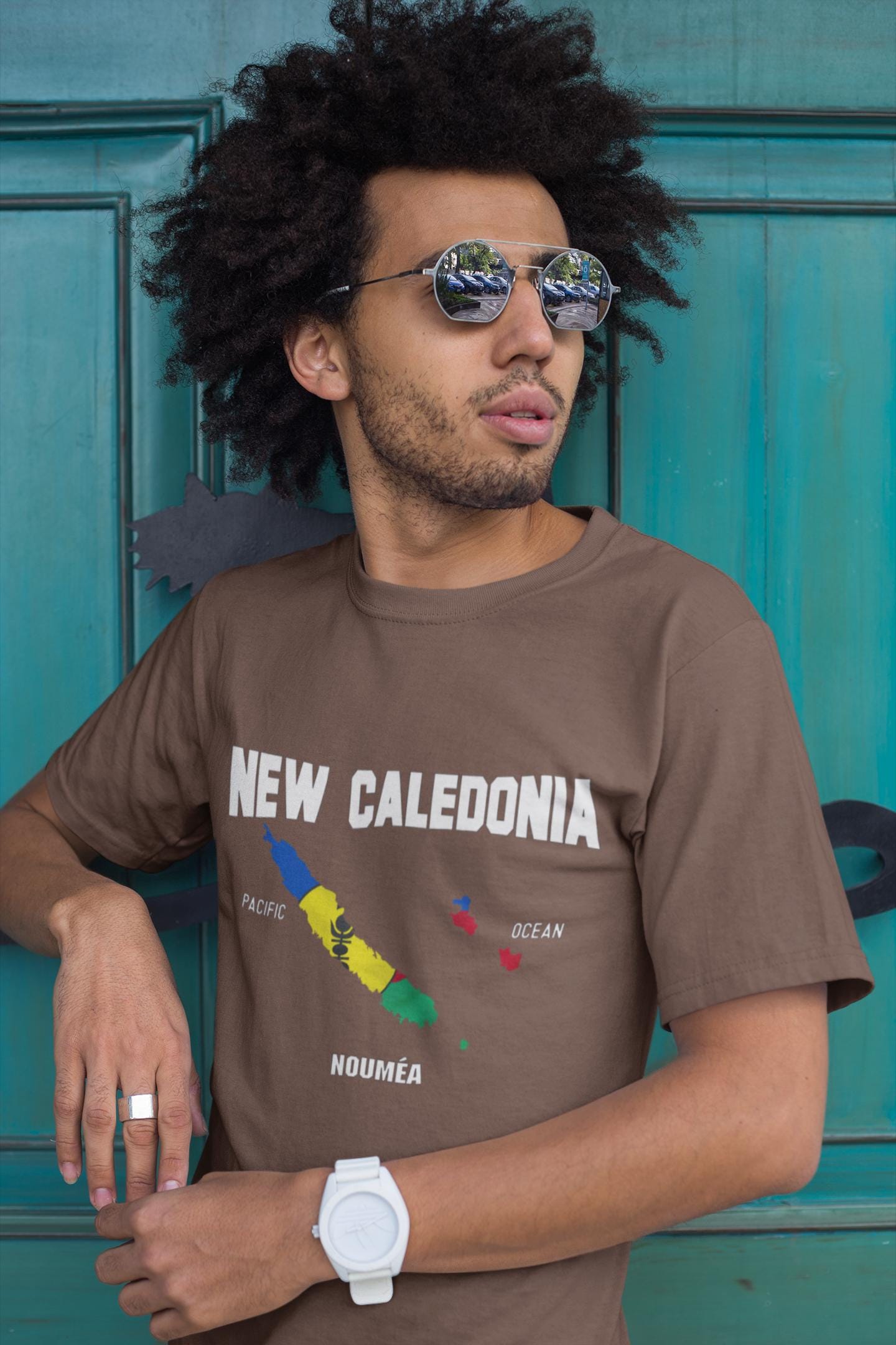 New Caledonia Flag Map Shirt, Nouméa Pacific Ocean Design, New Caledonia Pride T-Shirt, Kanaky Island Gift