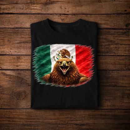 Mexico Eagle Flag Design – Mexican Pride Vintage Grunge Style