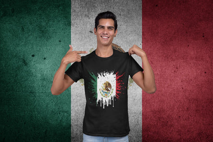 Mexico Flag Watercolor Design – Mexican Pride Artistic Style