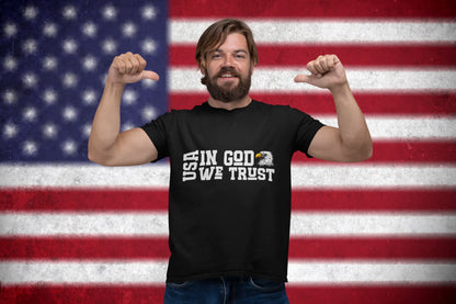 USA In God We Trust T-Shirt – Patriotic American Eagle Tee | Freedom & USA Pride Shirt