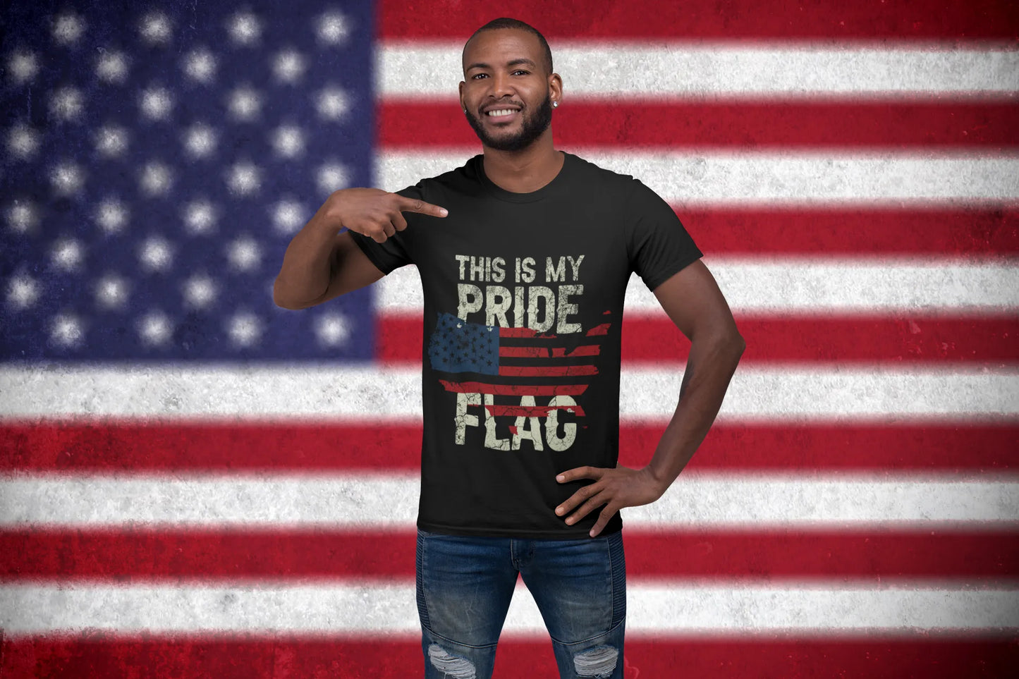USA Pride Flag T-Shirt – Patriotic American Tee