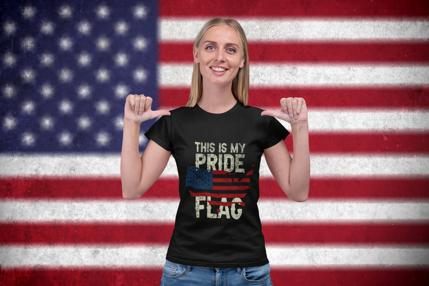 USA Pride Flag T-Shirt – Patriotic American Tee