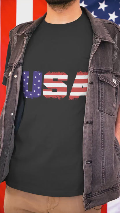 Vintage USA Flag Shirt, Distressed American Flag Tee, Patriotic USA Shirt, Retro USA Graphic, Fourth of July Gift, Memorial Day Tee