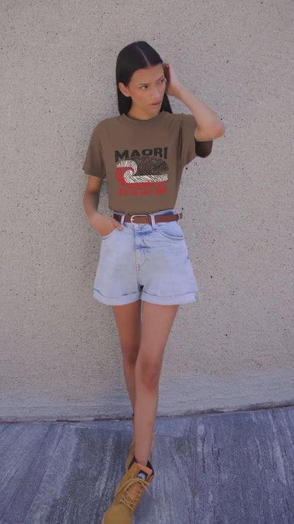 Maori Fingerprint Koru T-Shirt - ' Maori It's In My DNA' Indigenous Pride