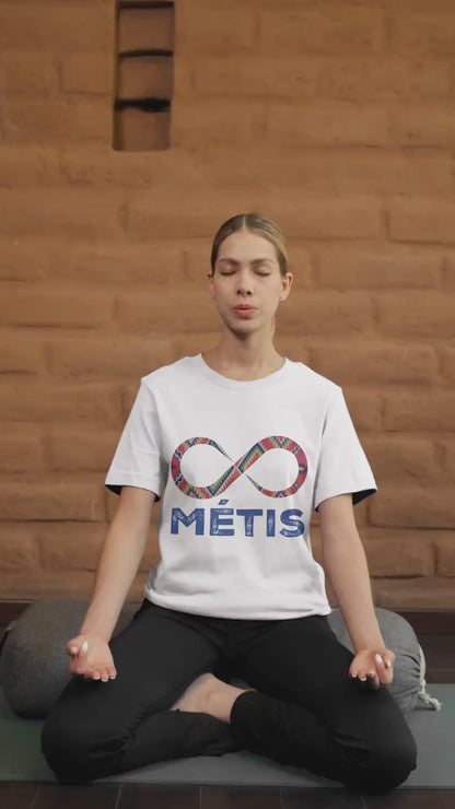 Métis Infinity Symbol T-Shirt - Indigenous Métis Heritage & Beadwork Art