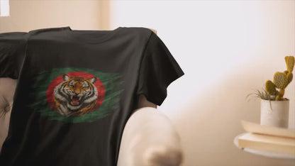 Bangladesh Vintage Flag Royal Bengal Tiger Shirt | Bangladeshi Patriotic Heritage Graphic Tee