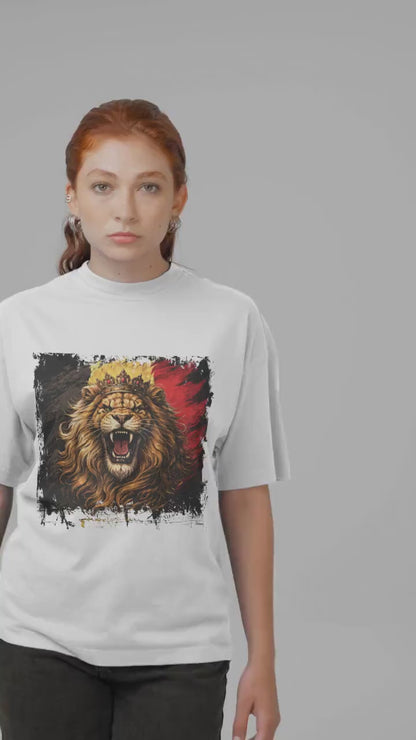 Belgium Vintage Flag Leo Belgicus Lion Shirt | Belgian Patriotic Heritage Graphic Tee