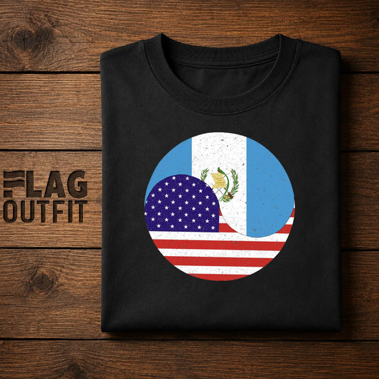 USA Guatemala Flag Shirt | American Guatemalan Pride Graphic Tee