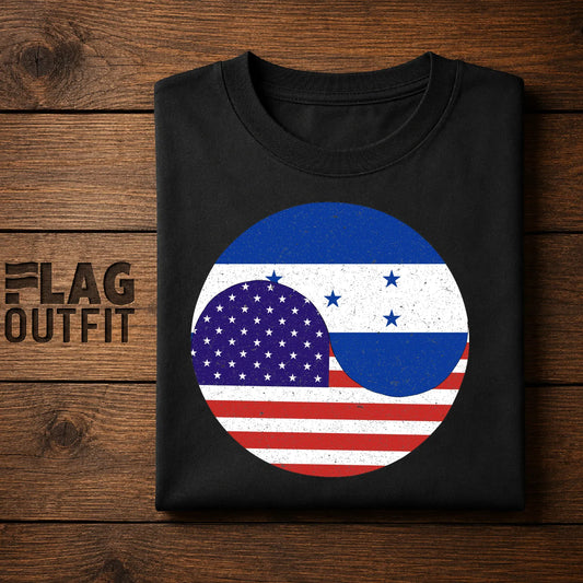 USA Honduras Friendship Shirt | American Honduran Flag Heritage Tee