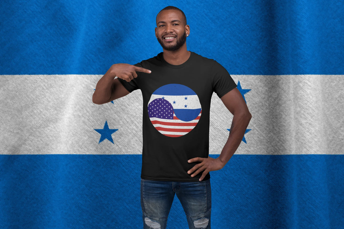 USA Honduras Friendship Shirt | American Honduran Flag Heritage Tee