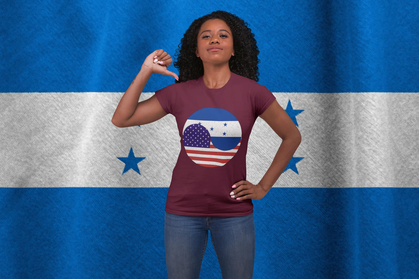 USA Honduras Friendship Shirt | American Honduran Flag Heritage Tee