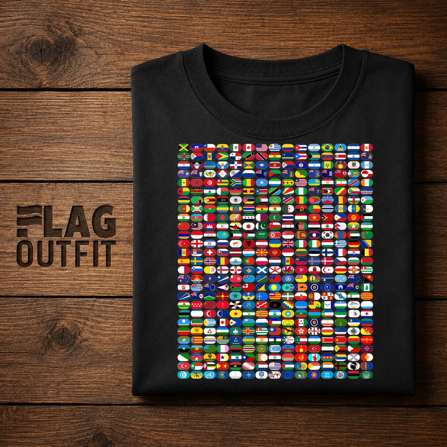 World Flags T-Shirt | All Country Flags Shirt | International Flags Design | Geography Teacher Gift | Travel Lover Tee